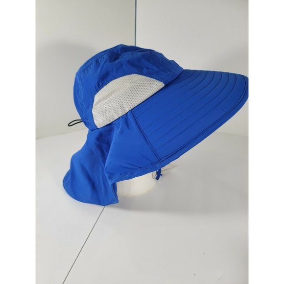 NWT Full Protection Coverage Hat Blue One Size Adjustable Connectyle UPF 50+ - Picture 9 of 11